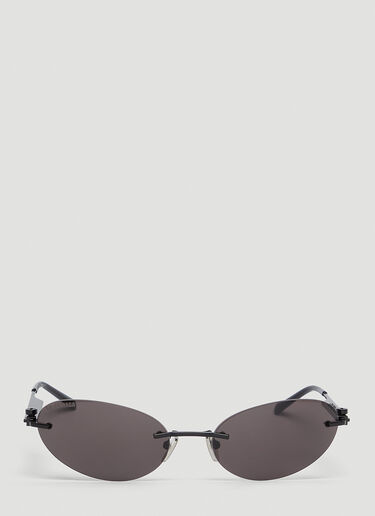 Balenciaga Neo Oval Sunglasses Black bal0351002