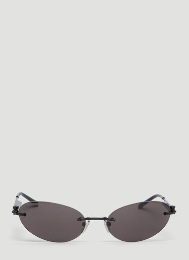 Balenciaga Neo Oval Sunglasses Black bal0351002