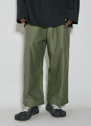 Comme des Garçons Homme Baggy Crop Pants Green cdh0154006