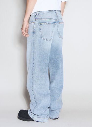 MM6 Maison Margiela Jeans With Built-In Jersey Drawstring Waistband Blue mmm0154007