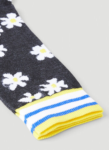 Marni Floral Socks Black mni0248024