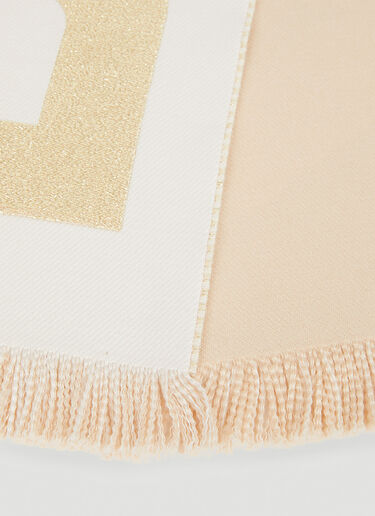 Logo Jacquard Scarf Burberry Logo Jacquard Scarf Beige bur0251094