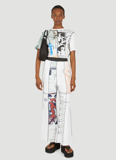 P.A.M. Upcycle Staggering Track Pants White pam0347014