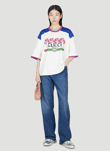 Gucci Mushroom Print T-Shirt White guc0253086