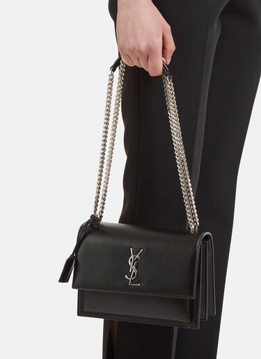 Saint Laurent Sunset Medium Shoulder Bag Black sla0229024