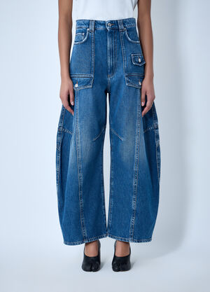 Sportmax Wide-Leg Denim Trousers Blue spx0264006