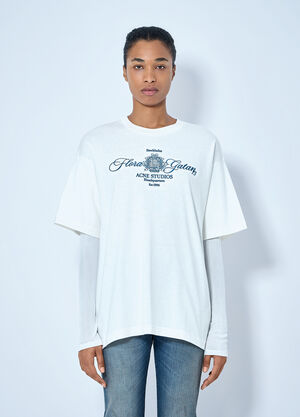Acne Studios Embroidered T-Shirt White acn0265077