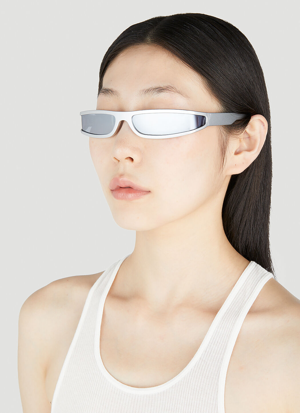 Rick Owens Women's' Fog Sunglasses in Silver | LN-CC®