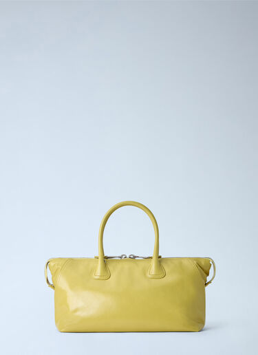 LN-CC® - Miu Miu: Leather Top Handle Bag - Yellow Miu Miu Leather Top Handle Bag Yellow miu0266102