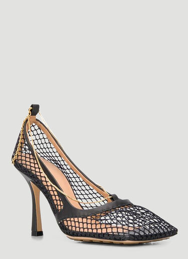 Mesh Heeled Pumps Bottega Veneta Mesh Heeled Pumps Black bov0240029