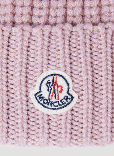 Moncler Wool Beanie Hat Pink mon0254034