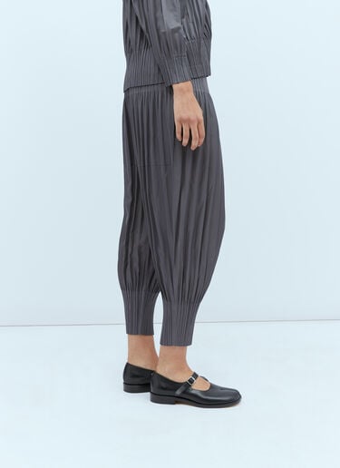 Pleats Please Issey Miyake Pleated Track Pants Grey plp0254007