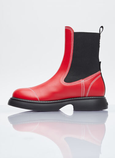Everyday 中筒切尔西靴 GANNI Everyday 中筒切尔西靴 红色 gan0254032