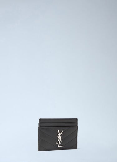 Saint Laurent Cassandre Matelassé Cardholder Black sla0232049
