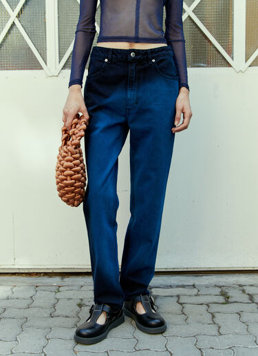 Eckhaus Latta Ombre Denim Jeans Blue eck0253003