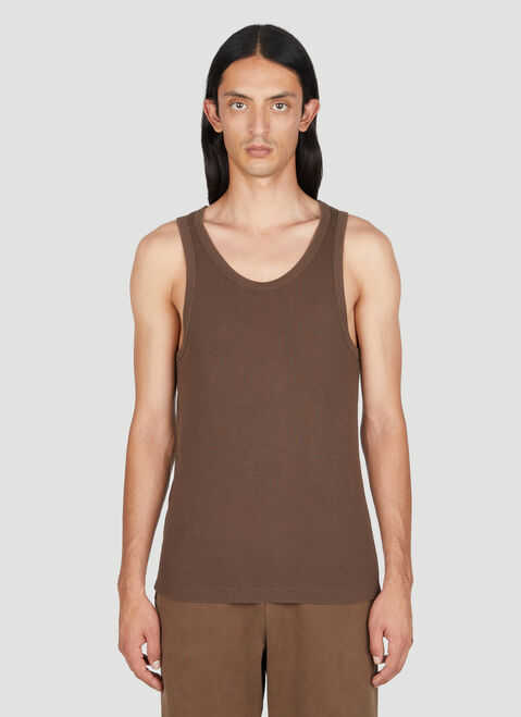 Charlie Constantinou Cotton Rib Tank Top Blue cco0154007