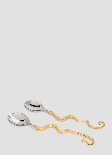 L'Objet Twisted Horn Serving Set Gold wps0642317