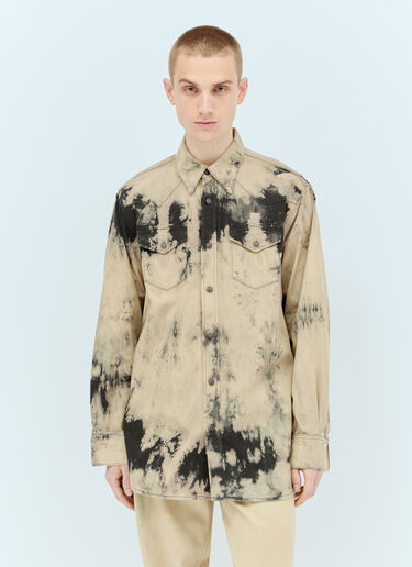 Acne Studios Tie-Dye Denim Shirt Beige acn0155020