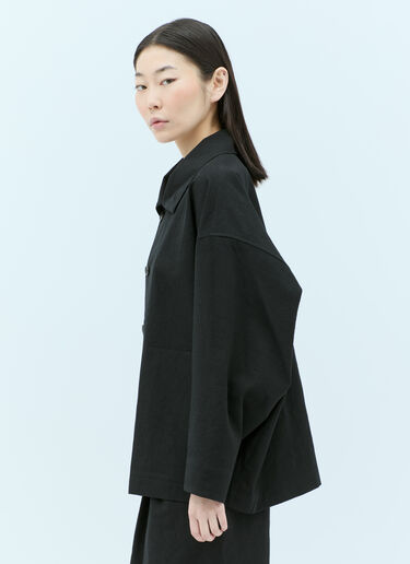 Issey Miyake イージーウールジャケット ブラック ism0255010