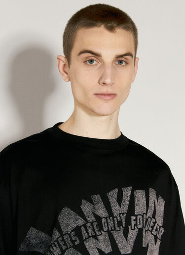 Lanvin x Future ロゴプリントTシャツ  ブラック lvf0157005