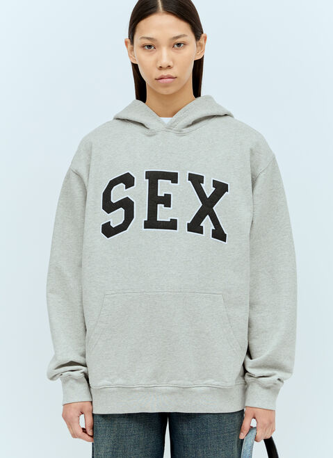 Acne Studios Sex Hooded Sweatshirt Black acn0255014