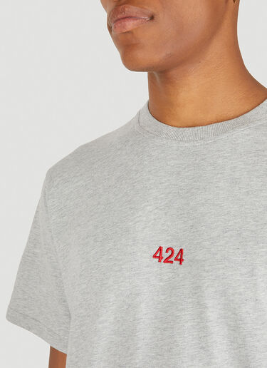 424 Logo Embroidery T-Shirt Grey ftf0150007