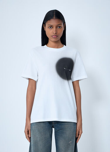 MM6 Maison Margiela Logo Motif T-Shirt White mmm0264007