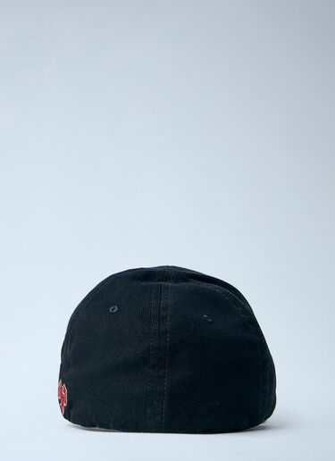 No Closure Logo Cap Balenciaga No Closure Logo Cap Black bal0163032
