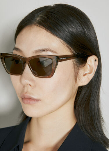 Saint Laurent SL 276 Cat Eye Sunglasses Brown yss0253011
