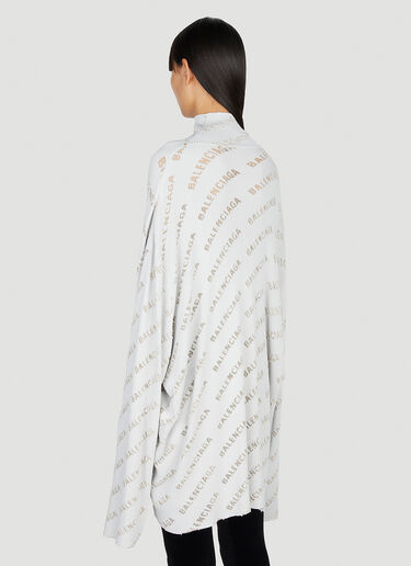 All Over Logo High Neck Sweater Balenciaga All Over Logo High Neck Sweater Grey bal0251014