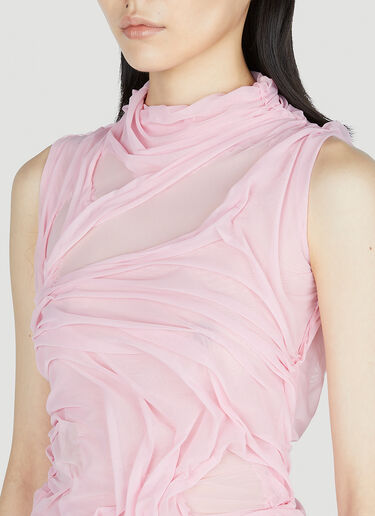 DI PETSA Wet Look Top Pink dip0252004