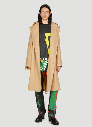 Walter Van Beirendonck 배너 크루넥 티셔츠 블랙 wlt0152016