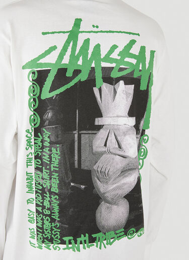 Stüssy Tiki Long Sleeve T-Shirt White sts0152044