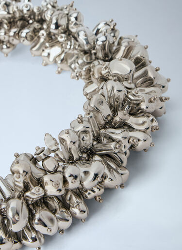 Dries Van Noten Cluster Bead Necklace Silver dvn0265036