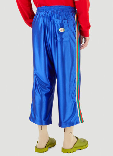 Gucci Shiny Jersey Pants Blue guc0145003