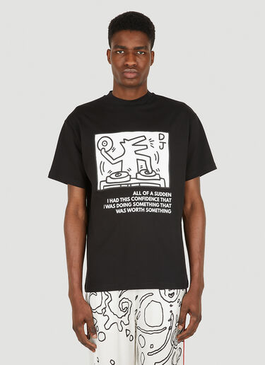 Honey Fucking Dijon x Keith Haring All Of A Sudden T-shirt Black hdj0348012