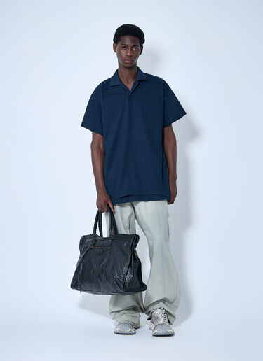 Balenciaga Interwined Polo Shirt Navy bal0159003