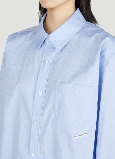 Alexander Wang Paisley Shirt Blue awg0251031