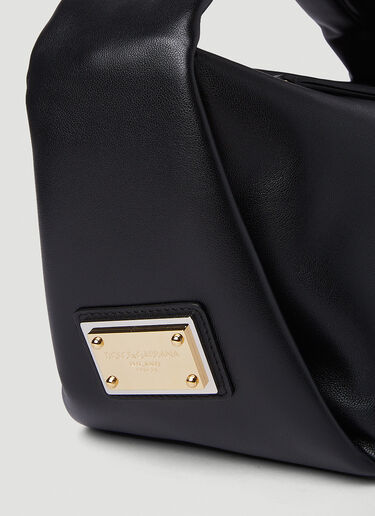 Dolce & Gabbana Logo Plaque Handbag Black dol0250043