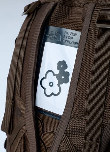 Logo Motif Floral Appliqué Backpack The North Face x Cecilie Bahnsen Logo Motif Floral Appliqué Backpack Brown tnc0262002