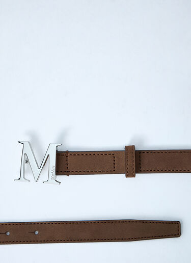 Max Mara Leather Belt Dark Brown max0261032