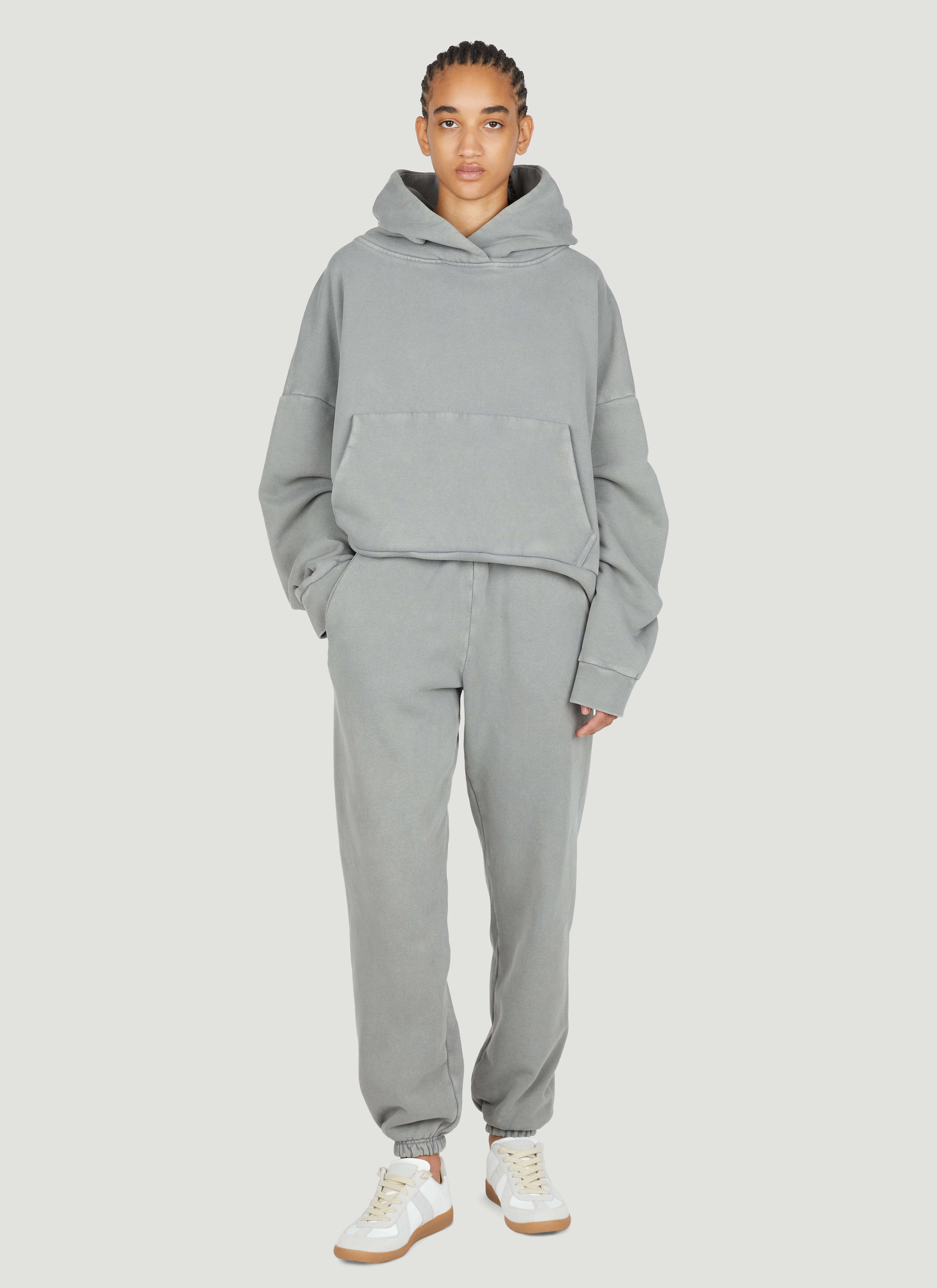 韓国ブランド通販サイト Hooded Heavy Women's' Studios Entire Sweatshirt LN-CC® | Grey in トップス