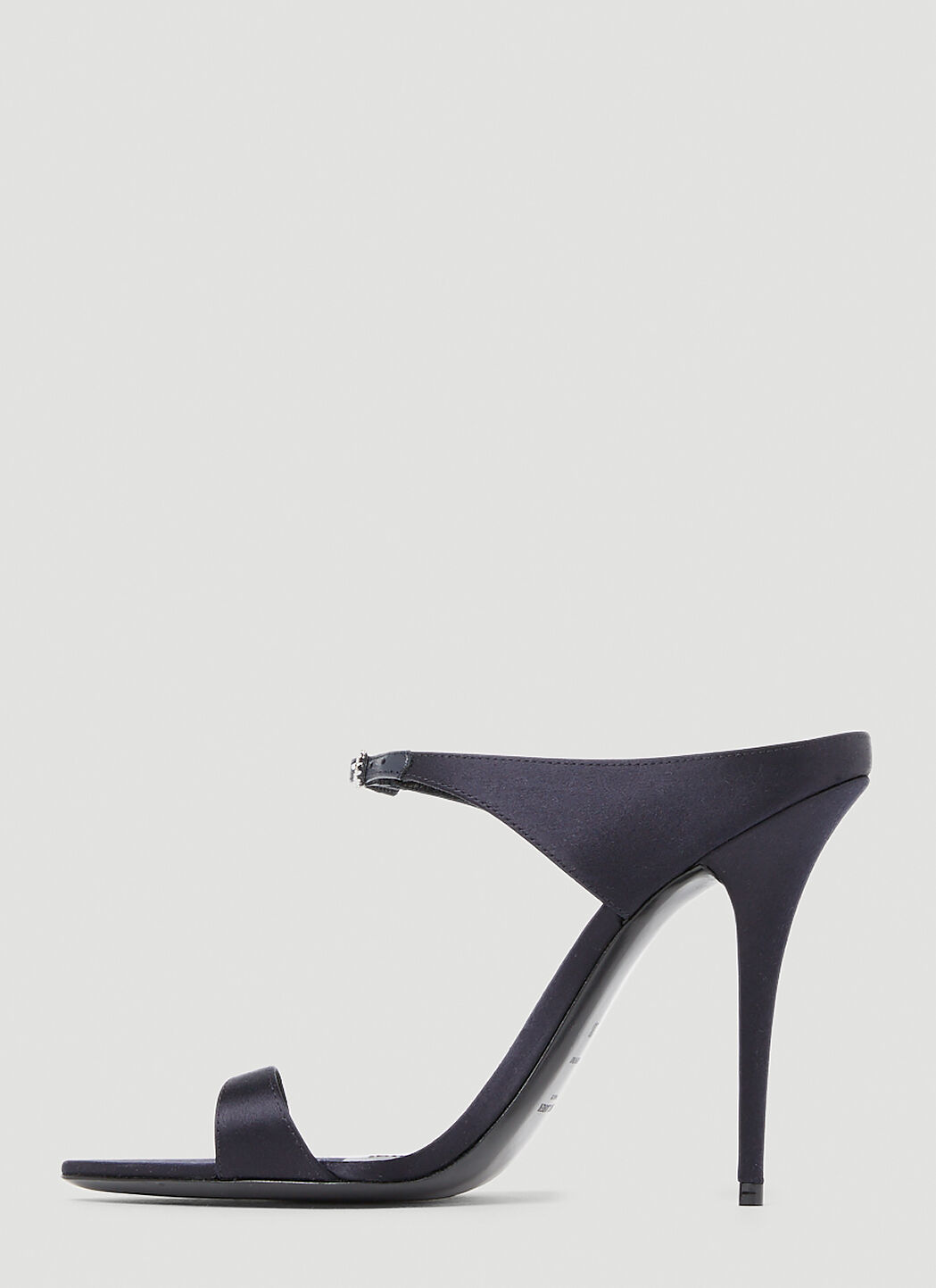 Blue high heel mules top