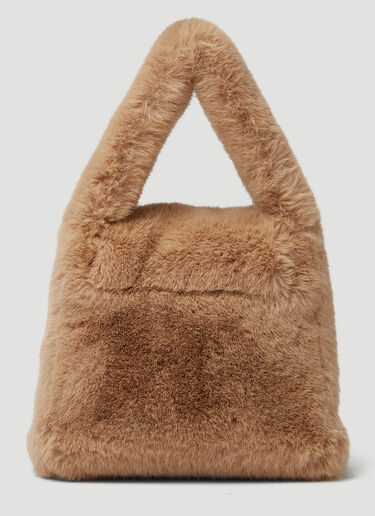 Blumarine Eco Faux Fur Handbag Beige blm0249014