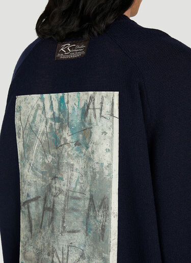 Raf Simons Graphic Patch Sweater Navy raf0152013