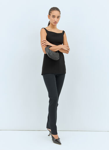 TOTEME Low-Waist Slim Pants Black tot0258001