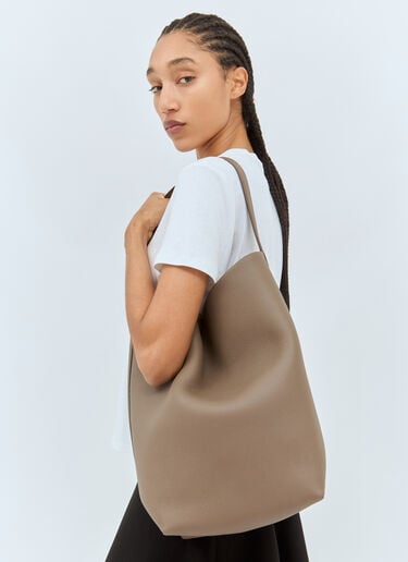 The Row Large N/S Park Tote Bag Brown row0258042