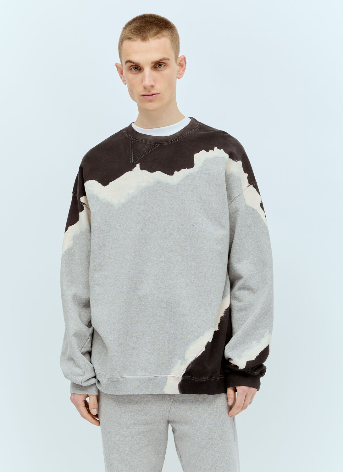 Shop Noma T.d. Hand-dyed Twist Sweatshirt In Grey