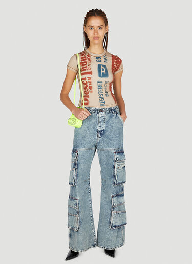 Diesel T-Skinzy-G2 T 恤 米色 dsl0251014