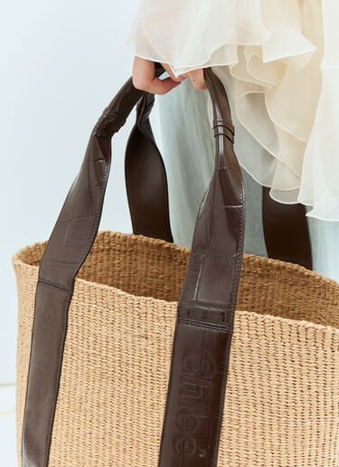 Chloé 라지 우디 바스켓 토트  베이지 chl0258030